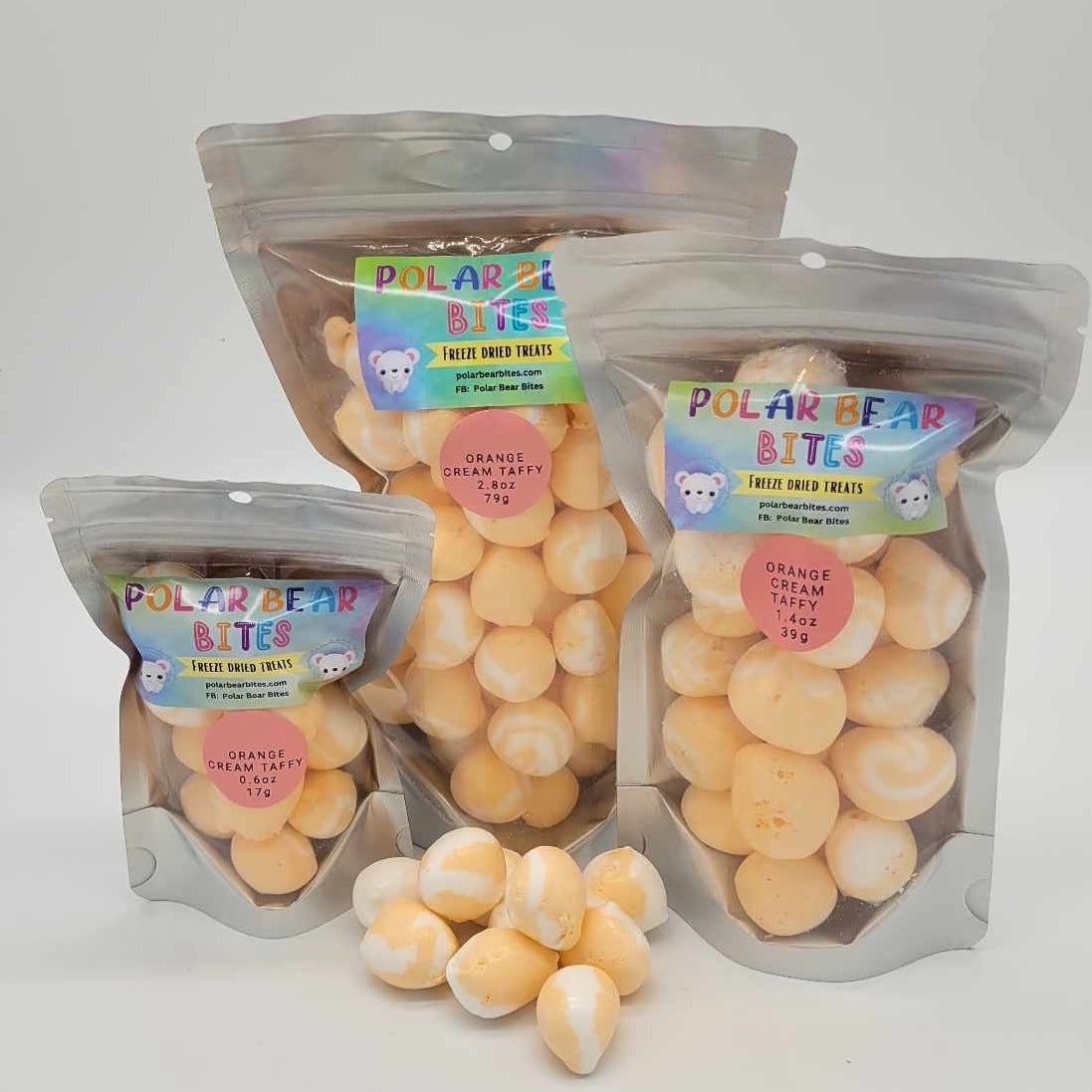 Orange Cream Taffy Freeze-Dried Candy