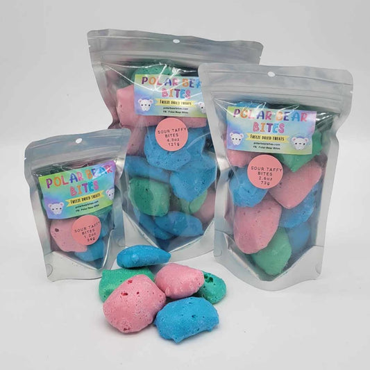 Sour Taffy Bites Freeze Dried Candy