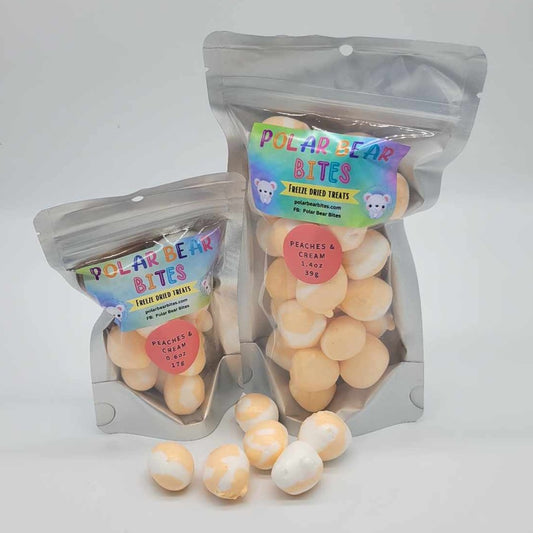 Peaches & Cream Taffy Freeze-Dried Candy