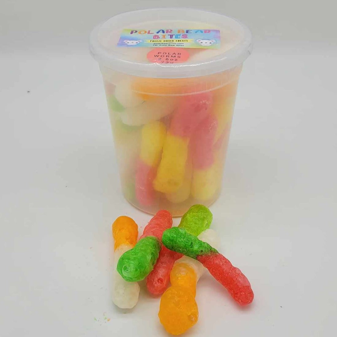 Polar Worms Freeze-Dried Candy